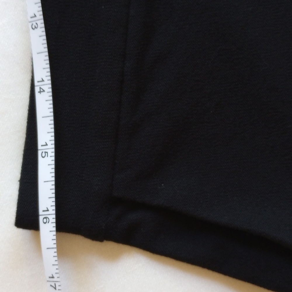 Eileen Fisher Petite Jersey Viscose Cropped Crepe Wide Leg Pants 12P Black - Picture 6 of 9